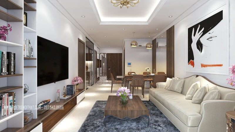 Tranh canvas treo tường khiến cho không gian sống thêm phần ấn tượng