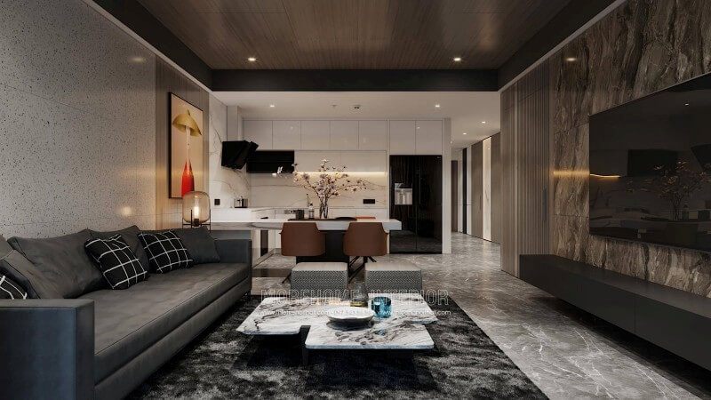 Mẫu thiết kế phòng khách chung cư cao cấp